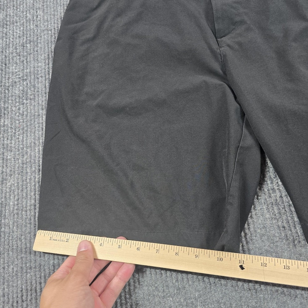 Adidas Shorts Mens 40 Black Chino Microfiber Stretch Golf Casual Summer - Picture 8 of 13